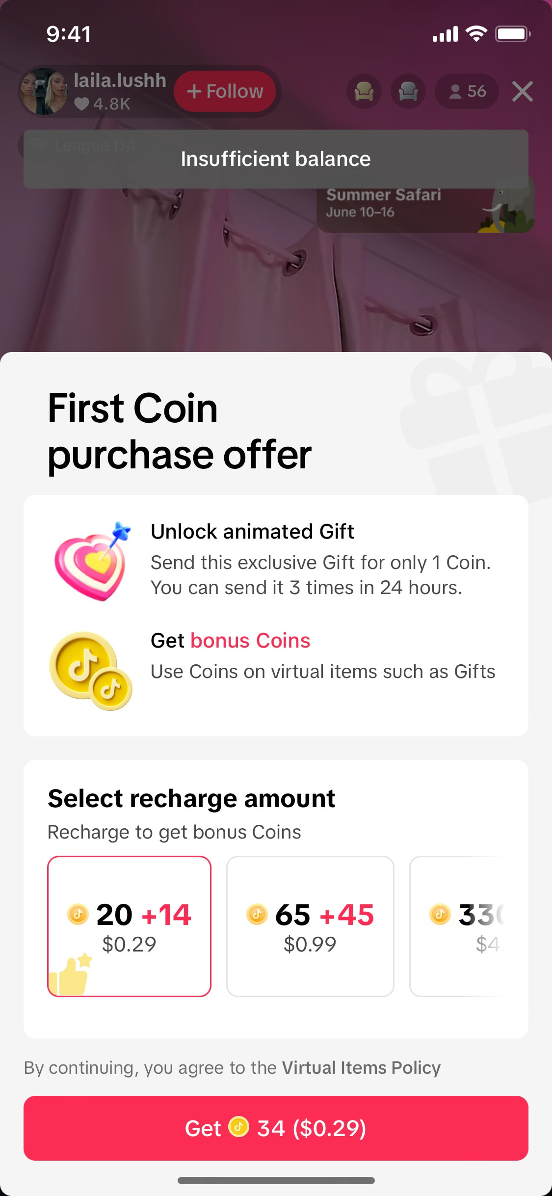 TikTok - Interface Details