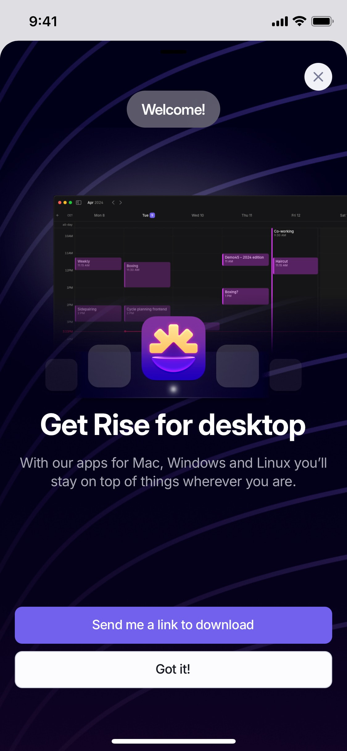 Rise - Interface Details
