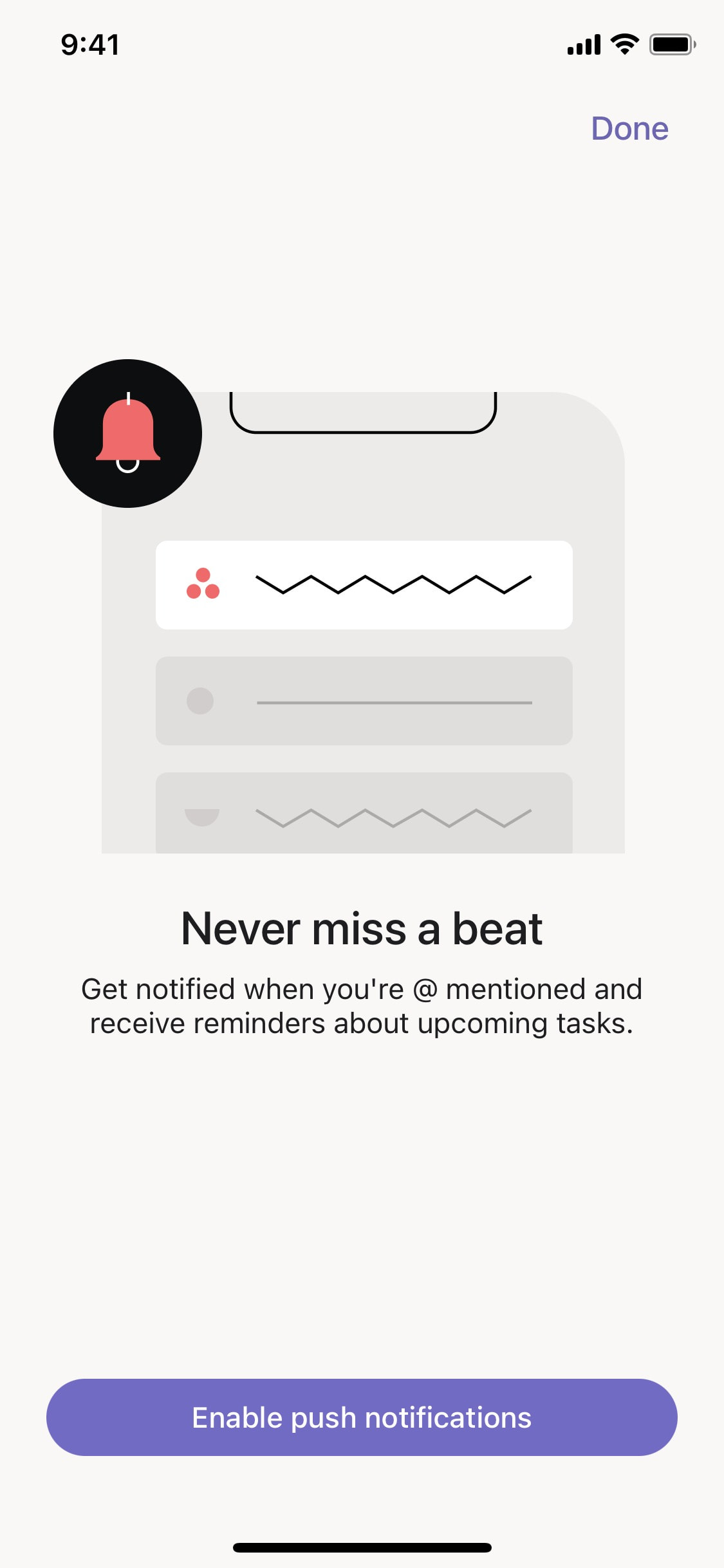 Asana - Interface Details