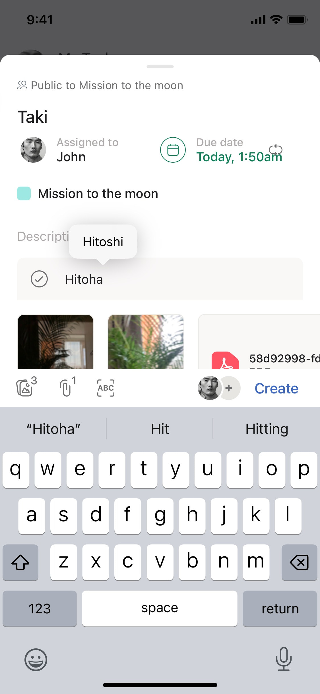Asana - Interface Details