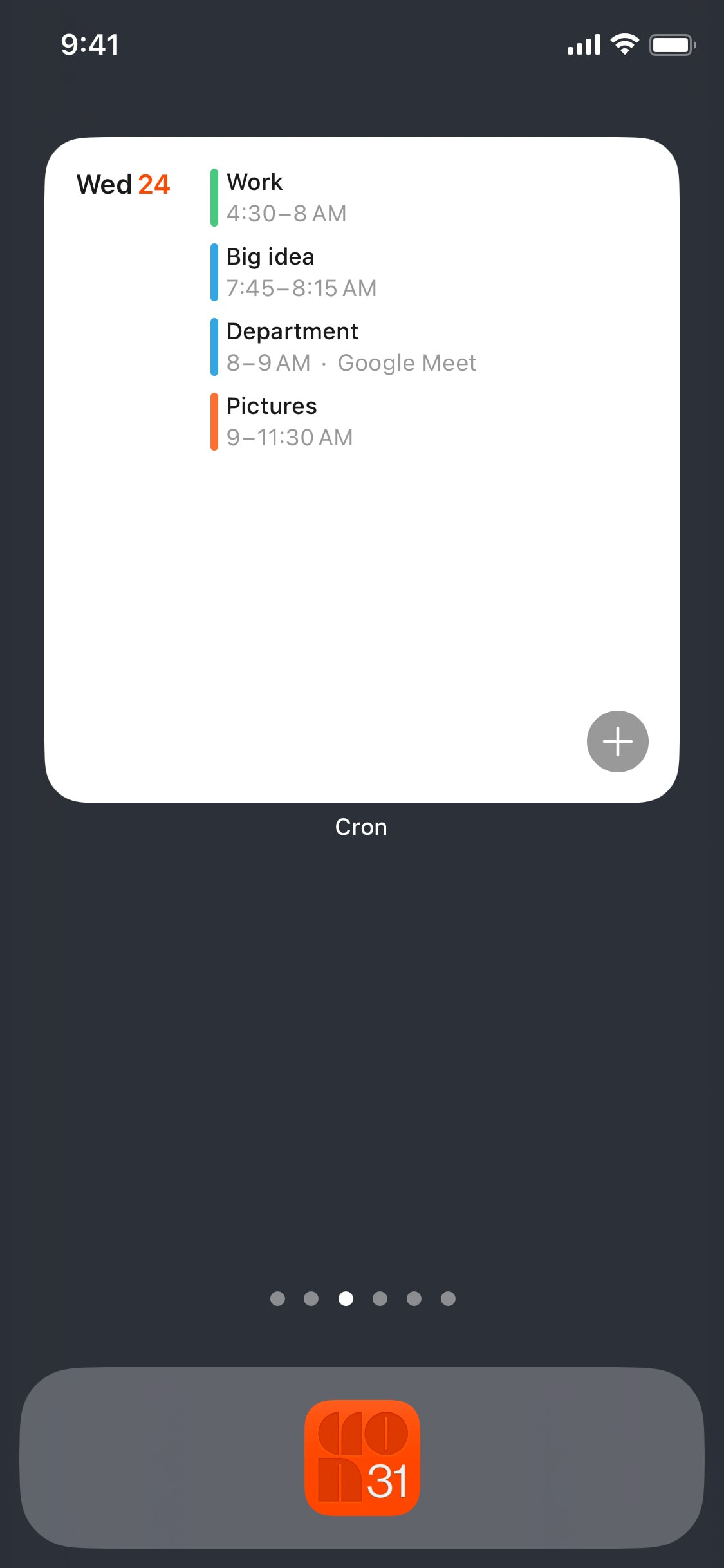 Cron - Widget