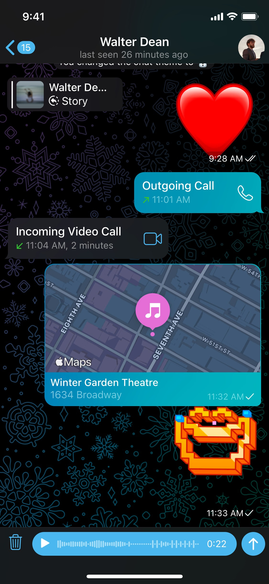 Telegram - Interface Details