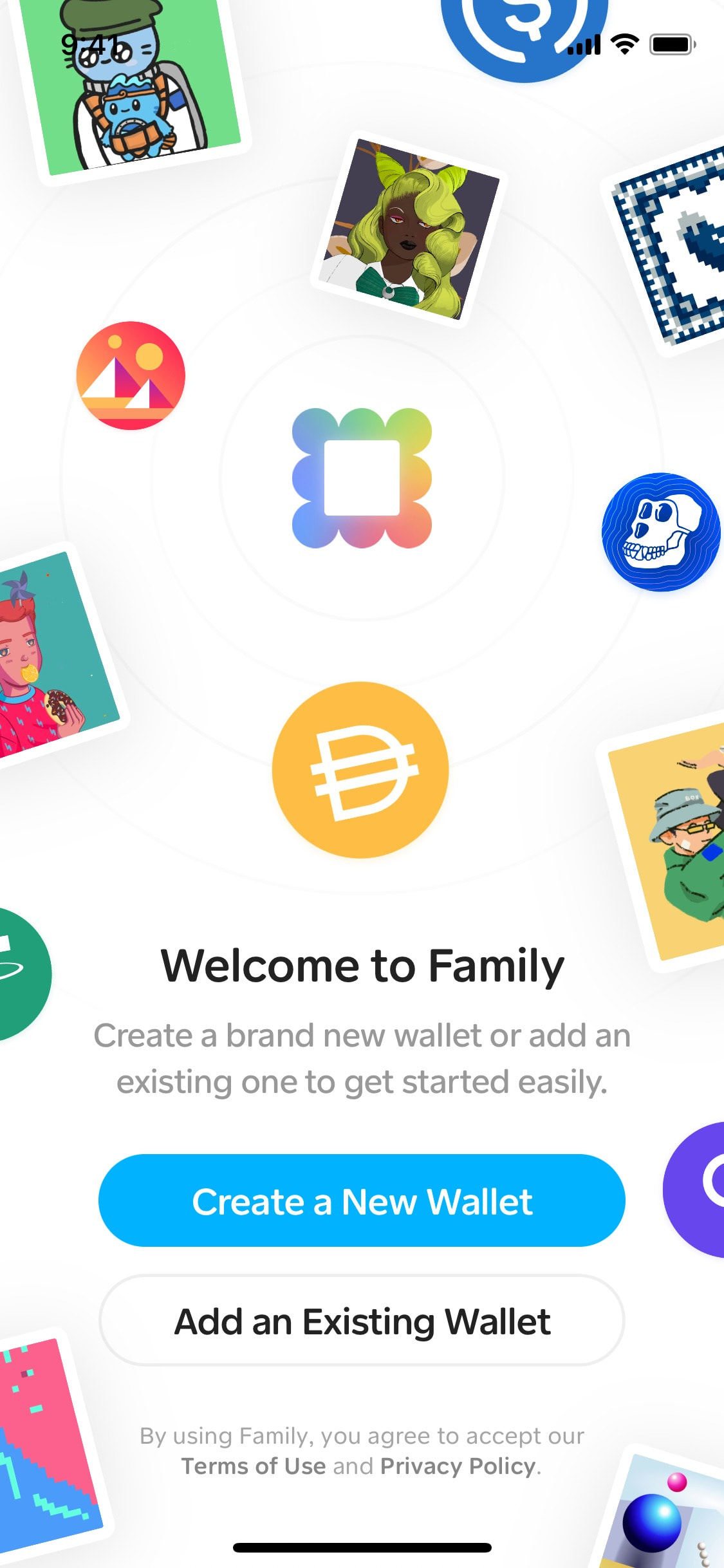 Family - Welcome Screen