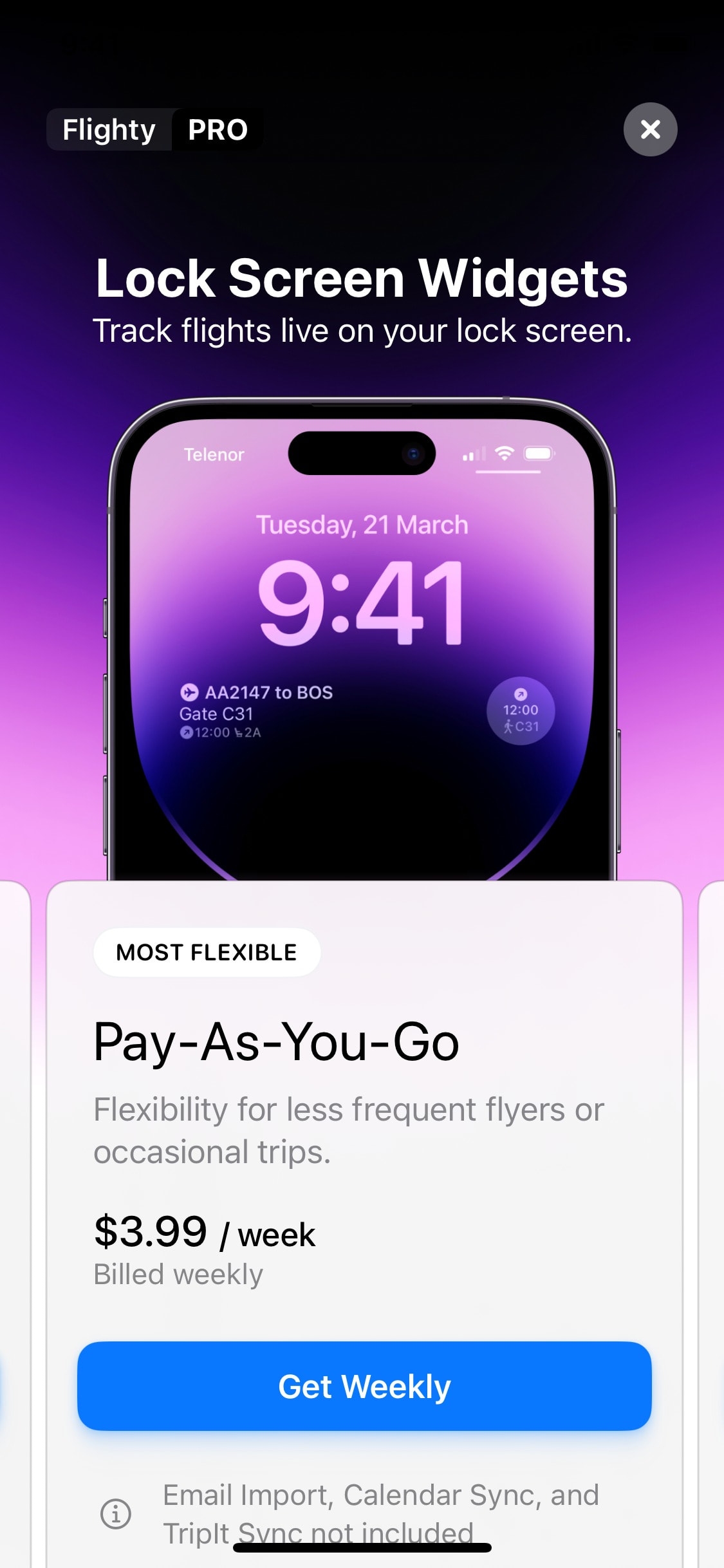 Flighty - Paywall & Subscription
