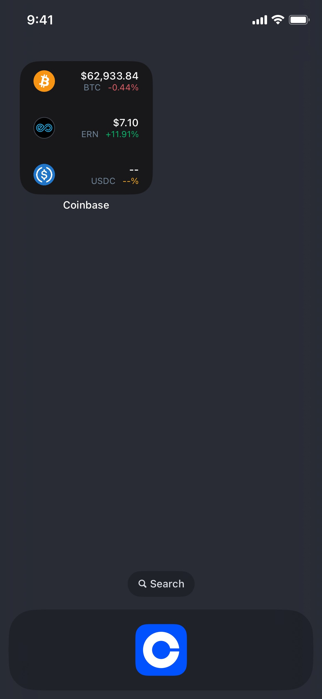 Coinbase - Widget